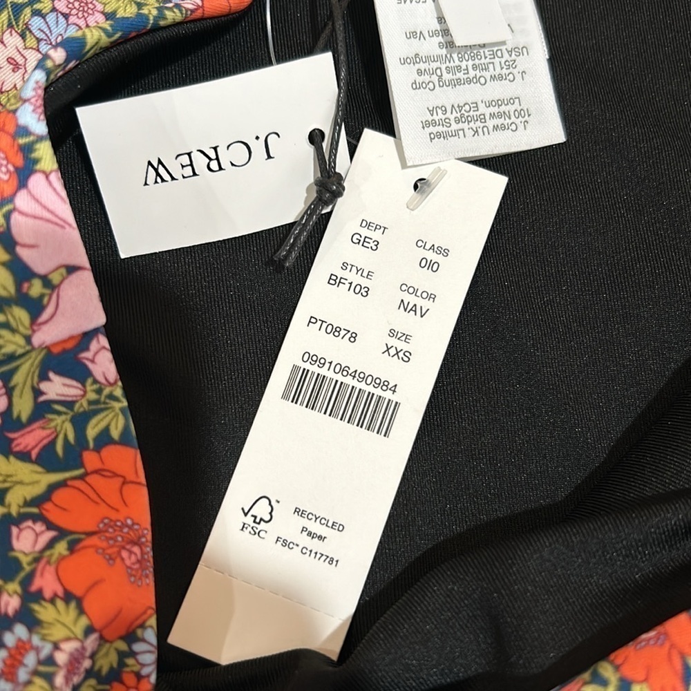 NWT J. Crew Liberty London Meadow Song Floral Bikini Bottom Size XXS - Picture 6 of 12